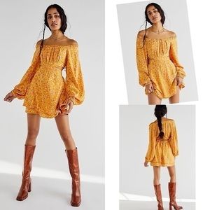Free People Jael Printed Mini Dress